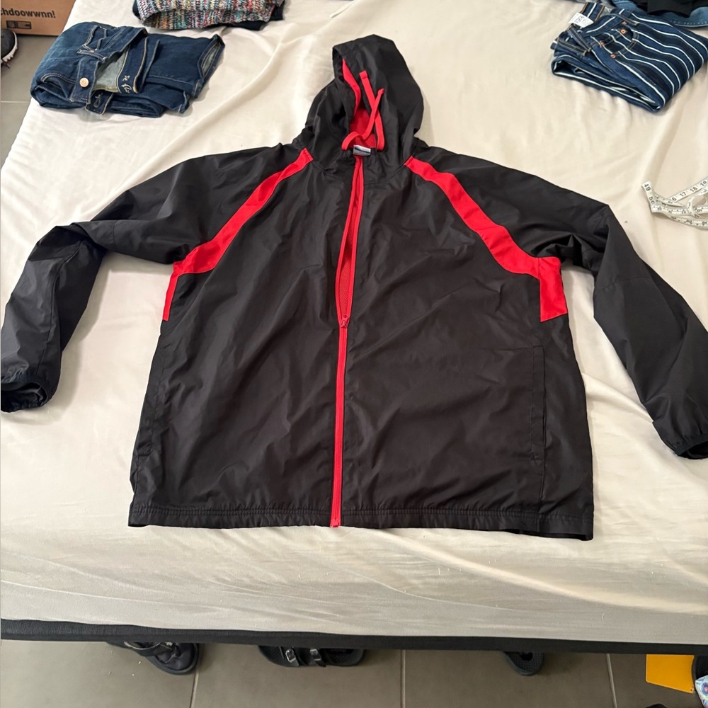 Vintage STARTER black  and red  Jacket 2XL